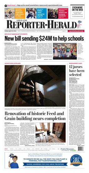 Cover of Loveland Reporter-Herald