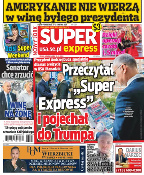 Cover of Super Express Nowy Jork