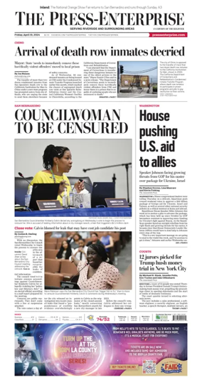 Cover of The Riverside Press-Enterprise