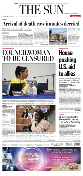 Cover of The Sun (San Bernardino)