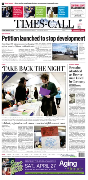 Cover of Times-Call (Longmont)