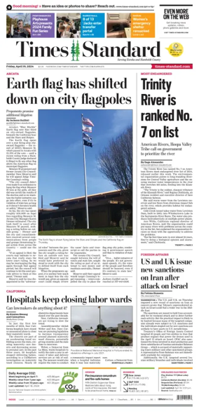 Cover of Times Standard (Eureka)