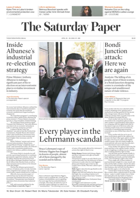 Cover of The Saturday Paper