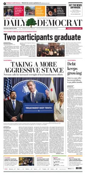 Cover of Daily Democrat (Woodland)