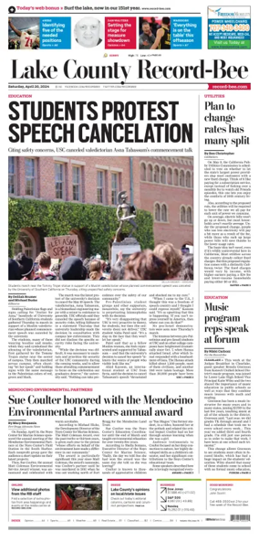 Cover of Lake County Record-Bee