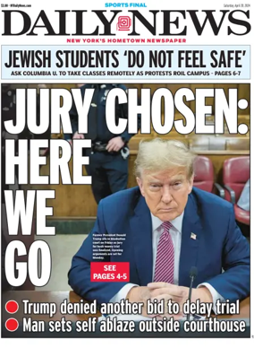Cover of New York Daily News