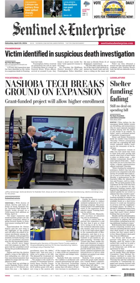 Cover of Sentinel & Enterprise