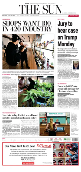 Cover of The Sun (San Bernardino)