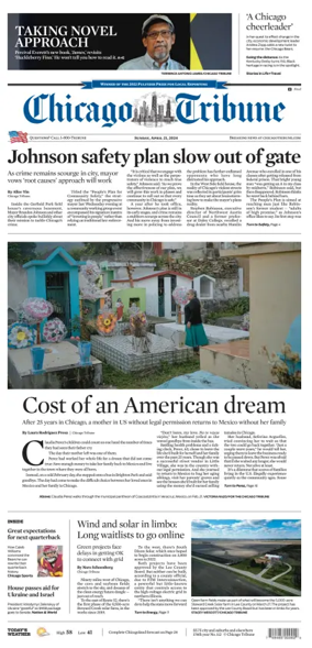 Cover of Chicago Tribune (Sunday)