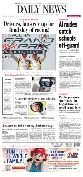 Cover of Daily News (Los Angeles)