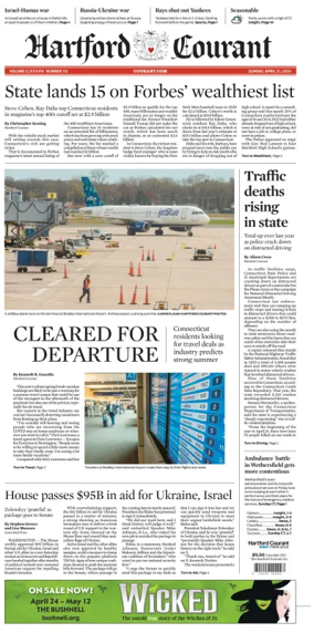 Cover of Hartford Courant (Sunday)