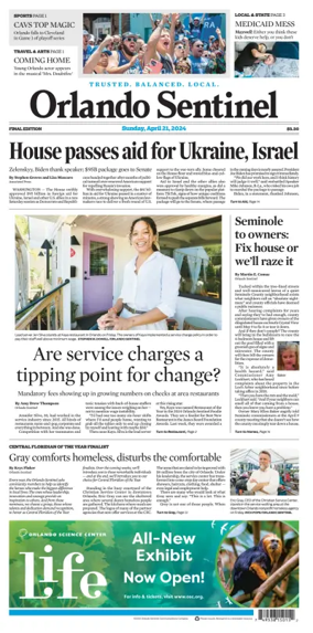 Cover of Orlando Sentinel (Sunday)