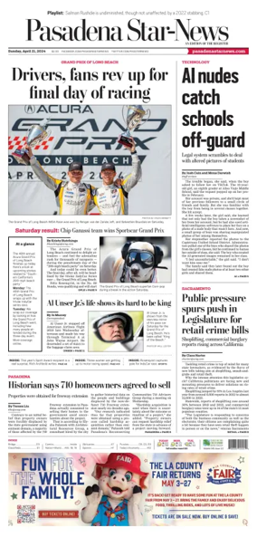 Cover of Pasadena Star-News