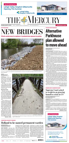 Cover of The Mercury (Pottstown, PA)