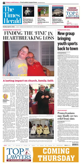 Cover of The Times Herald (Norristown, PA)