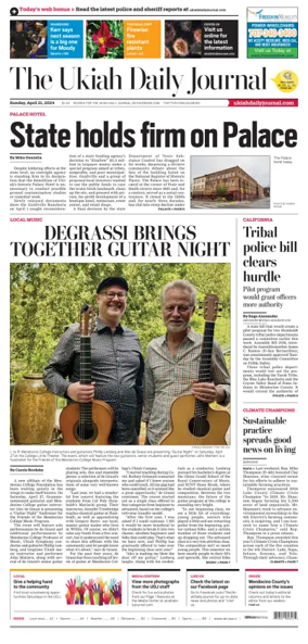 Cover of The Ukiah Daily Journal