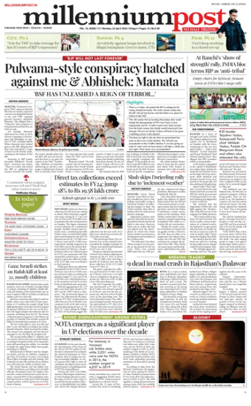 Cover of Millennium Post Siliguri