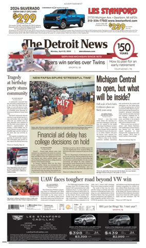 Cover of The Detroit News