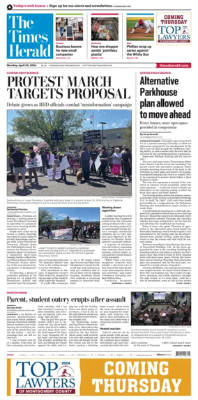 Cover of The Times Herald (Norristown, PA)