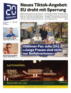Cover of 20 Minuten - St. Gallen