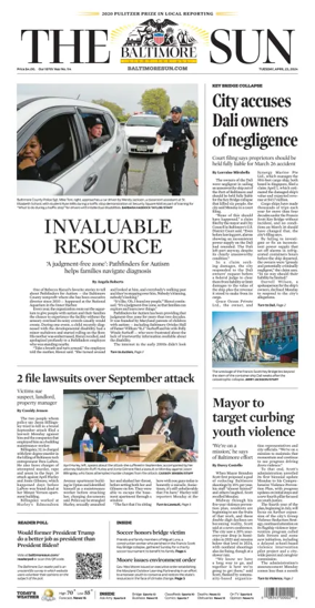 Cover of Baltimore Sun