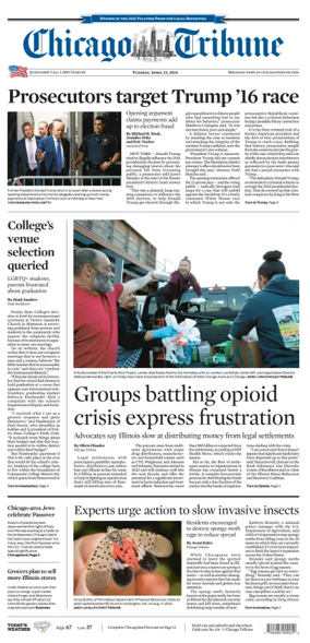 Cover of Chicago Tribune