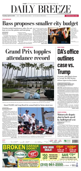 Cover of Daily Breeze (Torrance)