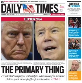 Cover of Daily Times (Primos, PA)