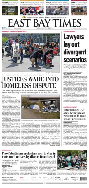 Cover of East Bay Times