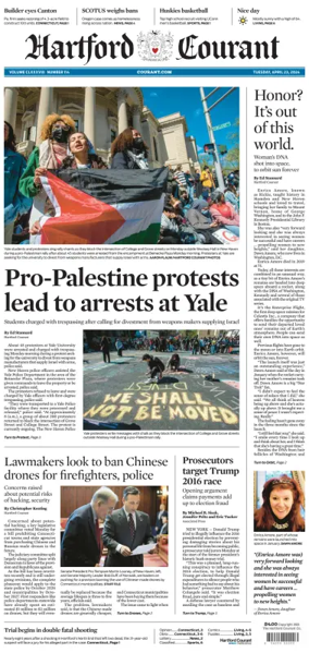 Cover of Hartford Courant