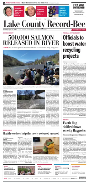 Cover of Lake County Record-Bee