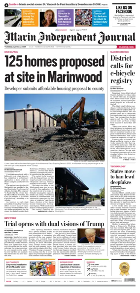 Cover of Marin Independent Journal