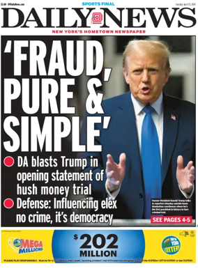 Cover of New York Daily News