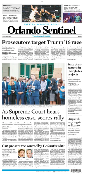 Cover of Orlando Sentinel