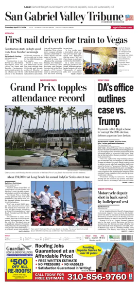 Cover of San Gabriel Valley Tribune