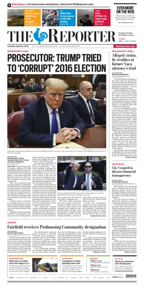 Cover of The Reporter (Vacaville)