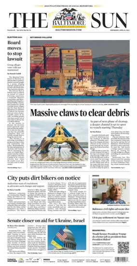 Cover of Baltimore Sun