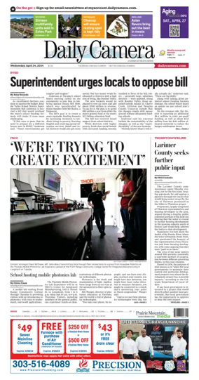 Cover of Daily Camera (Boulder)