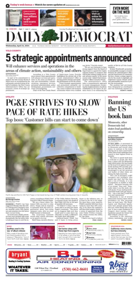 Cover of Daily Democrat (Woodland)