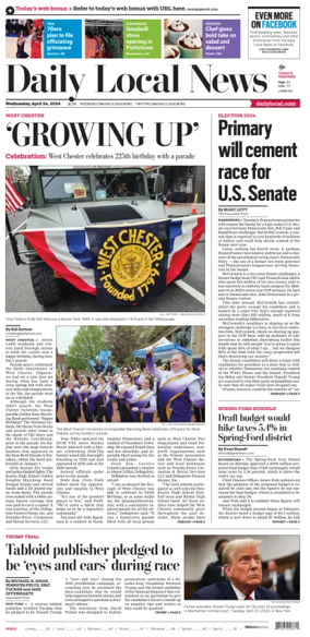Cover of Daily Local News (West Chester, PA)