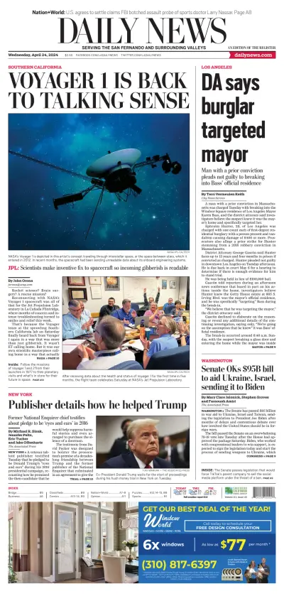 Cover of Daily News (Los Angeles)