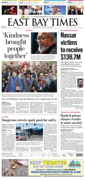 Cover of East Bay Times