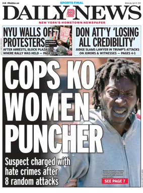 Cover of New York Daily News