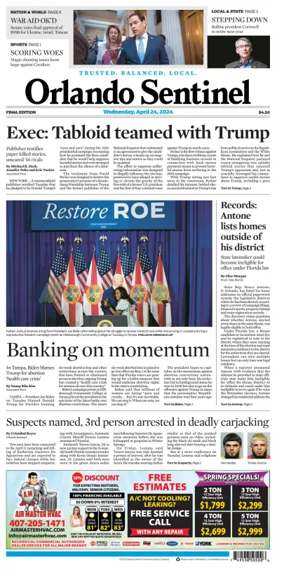 Cover of Orlando Sentinel