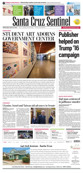 Cover of Santa Cruz Sentinel