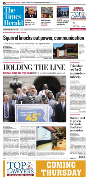 Cover of The Times Herald (Norristown, PA)
