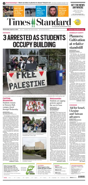 Cover of Times Standard (Eureka)