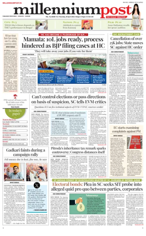 Cover of Millennium Post Siliguri