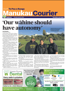 Cover of Manukau Courier