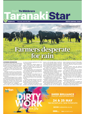Cover of South Taranaki Star